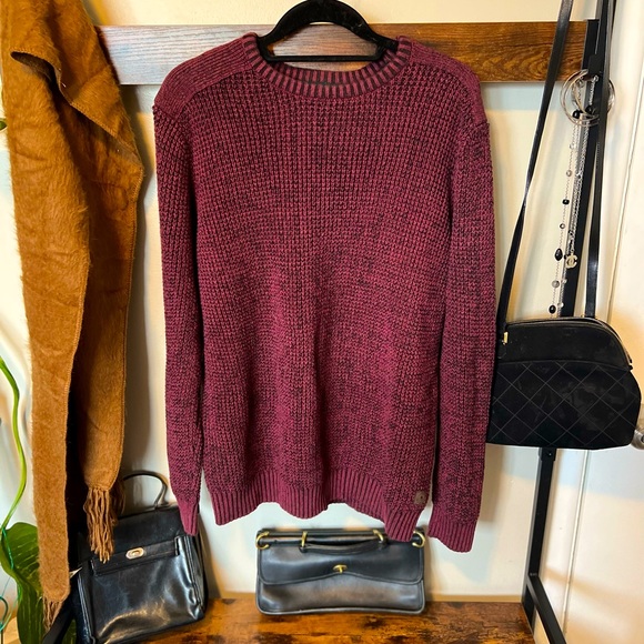 🔥SALE  GH Bass & Co maroon Pullover Sweater (XL) - Picture 1 of 4